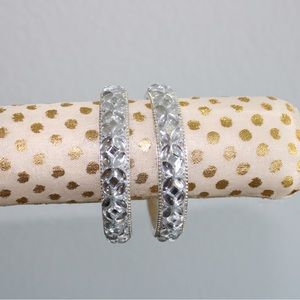 Silver Set of 2 Bangles